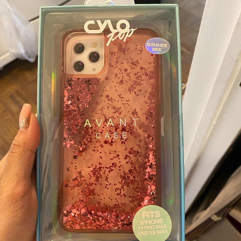 Pink Glittery iPhone 11 Pro Max Case CyloPop